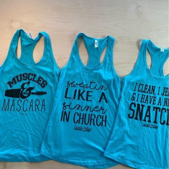 Lot of 3 Tank Tops size Small (ED) - Picture 1 of 10